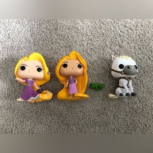 Disney Tangled Rapunzel and Maximus Funko Pops